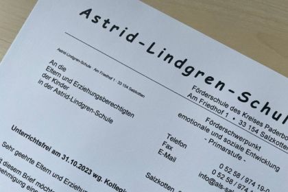 Elternbrief zur Karnevalszeit